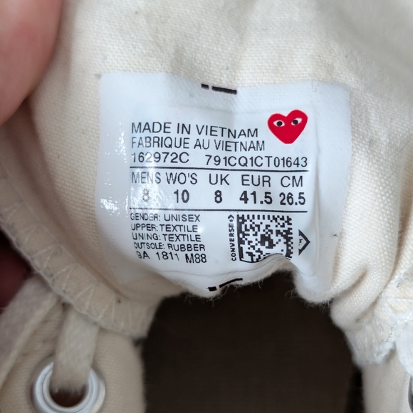 Converse Comme De Garcons Hearts Shoes - Picture 11 of 11